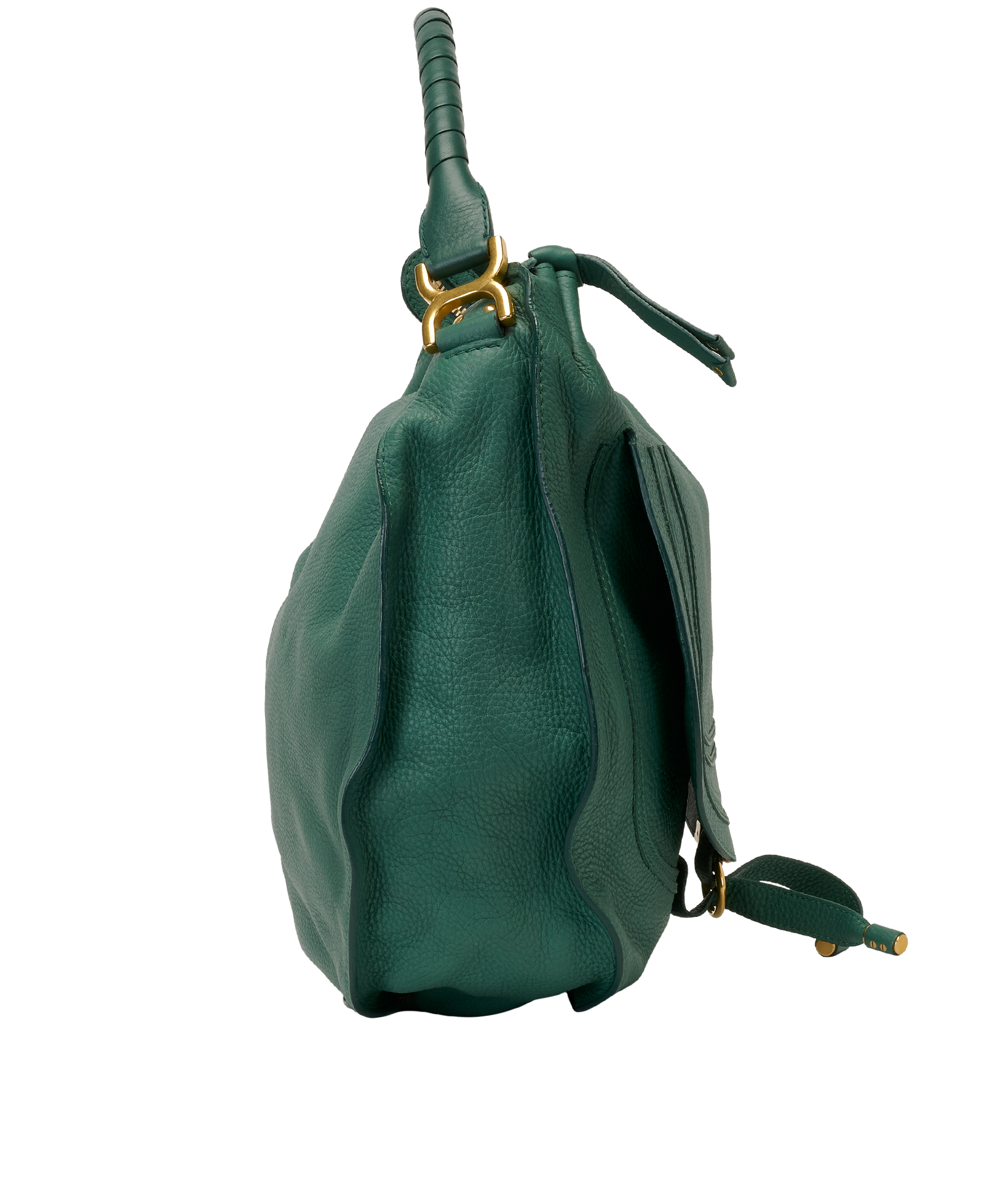 Large Marcie Hobo, &pound;450, Handbags, Green, Leather, Side view